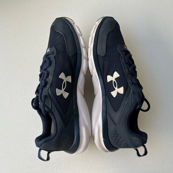 Under Armour Sneakers Men's 8.5 Blue Charged Assert 9 Running Shoes Mesh Lace-Up - Picture 6 of 14